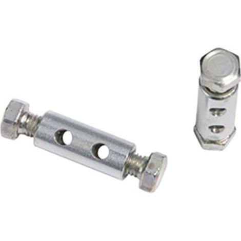 Morsetto zincato doppia vite in testa mm 3,0 cf=pz 4 (5 confezioni)