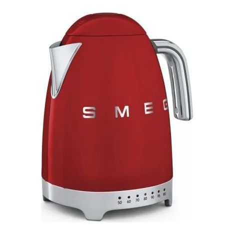 SMEG Bouilloire 1.7 L Rouge avec réglage de la température - Année 50