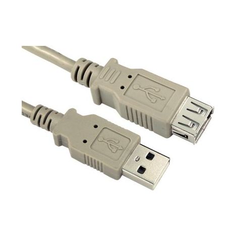 Câble USB RS PRO, USB A vers USB A, 1m, Beige ( Prix pour Paquet de 10 )