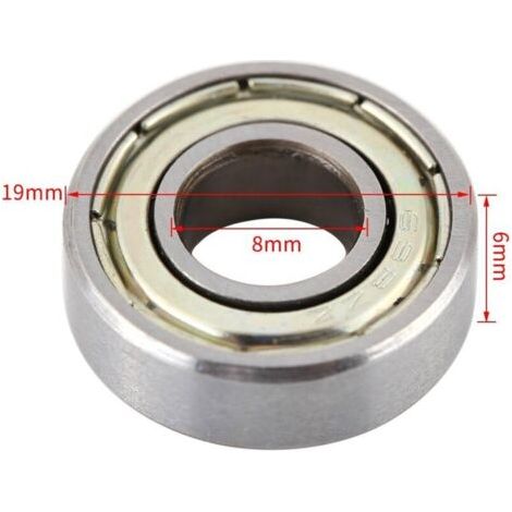 10 Pièces Mini Roulements à Billes 698ZZ 8x19x6mm Résistants à la Chaleur Acier Blindé Multi Usage (1/4)