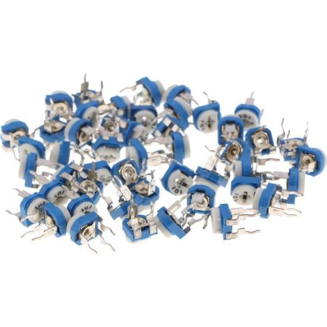 50x 10-Wert-Linear-Trimmerpotentiometer, 3-poliger variabler Widerstand 500k
