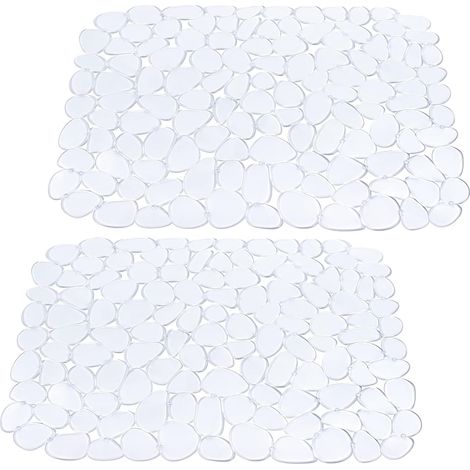 Tapis d'évier en galets pour évier en acier inoxydable, tapis de cuisine en PVC pour évier en porcelaine (1/2)