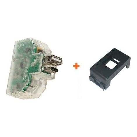 Fanton caricatore USB A+C incasso compatibile Gewiss Playbus - 82893-GP