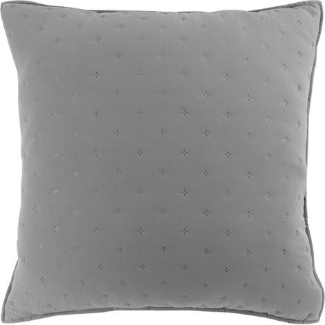 Housse de Coussin "Mellow" 60x60cm Gris & Blanc (1/5)