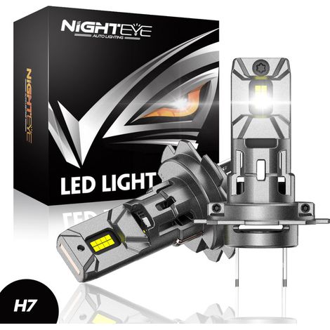 2x ampoules de phares LED H7 30000LM 6500K homologuées halogènes Canbus sans erreur (1/5)