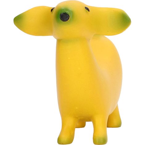 Resin Banana Dog Sculpture, Light and Fun Decoration with Exquisite Hand-Carved Details for Home, Office, Garden, Gift (1/5)