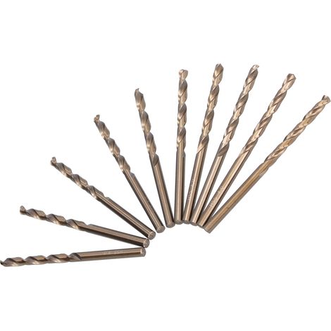10 forets hélicoïdaux HSS 40mm queue droite entièrement rectifiés pour percer métal bois acier plastique lot de 10 (1/5)