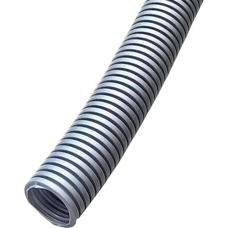 Gaine Câbles Électriques Voiture Gaine Ondulée Flexible Protection Cache Fermé Tuyau Fil Gaine Isolante Conduit Tube Rangement Câble Gris Extérieur 18mm Long 5 Mètres (1/5)
