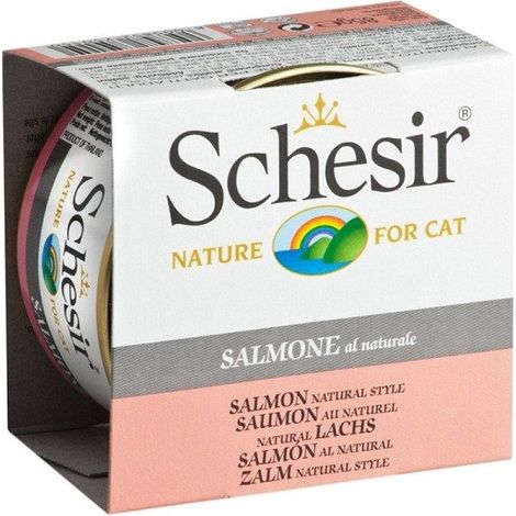 Schesir Cat Salmone in Brodo - Lattina 85 Gr -
