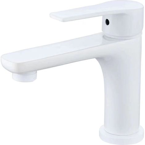 Brass Bathroom Faucet (White) (1/5)