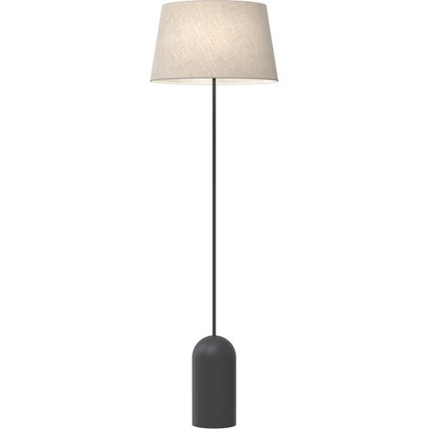 Lampadaire noir/beige abat-jour E27 15W Pearl Emibig (1/5)