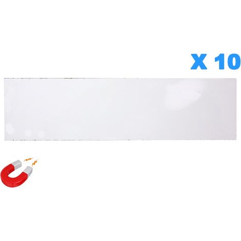 Lot de 10 Etiquettes magnétiques 40x150mm - 4034089 (1/2)