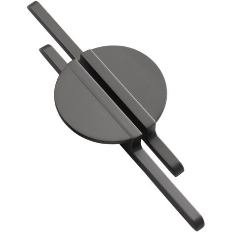BUNTHAUS 2er-Pack schwarze Halbmond-Schubladengriffe (190 x 39 x 22 mm), Griffe für Küchenschränke, Kommoden, Loch-zu-Loch-Halbkreis-Schubladengriffe (1/3)