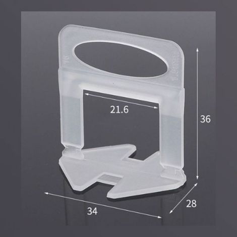 Système De Nivellement De Carrelage - Languettes Standard - Pour Pose De Carreaux Céramique Et Pierre - 180 Pièces (1/5)