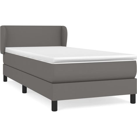 Maison Exclusive - Boxspringbett mit Matratze Grau 100x200 cm Kun