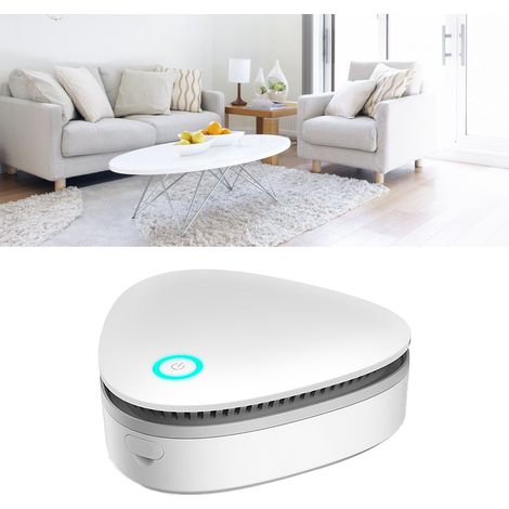 Mini purificateur d'ozone réutilisable et portable, désodorisant USB pour réfrigérateur, maison, voiture, armoire à chaussures, placard, penderie. (1/5)