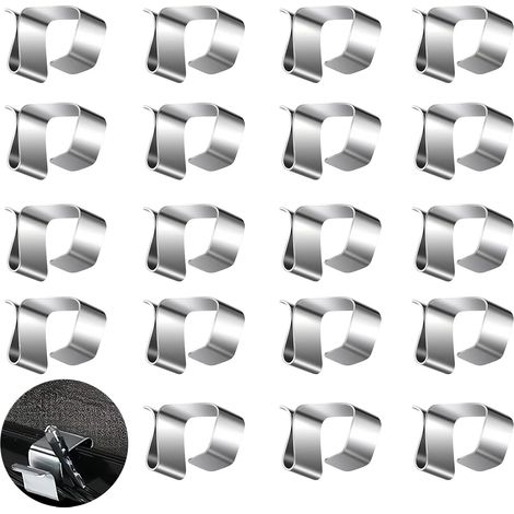 Pack of 100 Gutter Hooks for Fairy Lights Attachment Outdoor Holder Christmas Lighting Clips (Small)