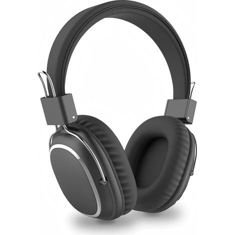 Ces écouteurs Bluetooth sont confortables à porter, ont une longue autonomie et conviennent à un usage quotidien — gris foncé. (1/4)