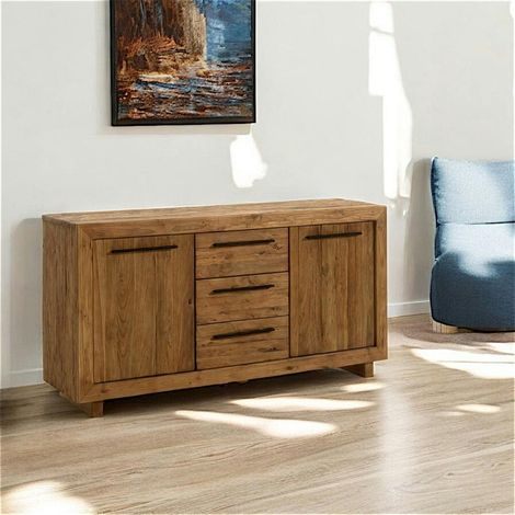 Buffet en teck recyclé naturel 160 cm KERALA (1/5)