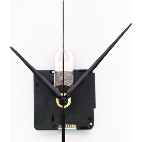 Horloge avec aiguilles (noire) (1/4)