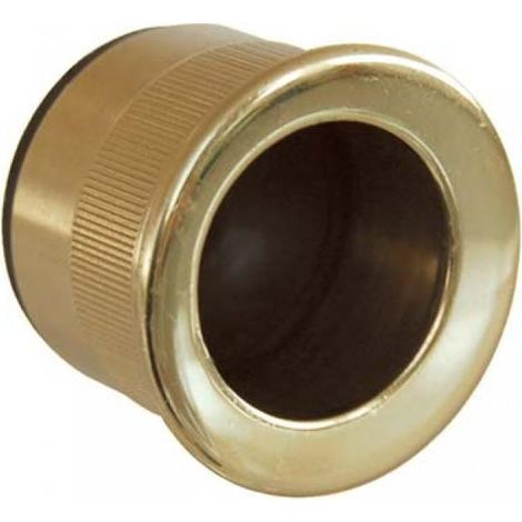 MANIGLIA A DITALE INCASSO TONDA COTTALI - MM 25x12 OTTONE LUCIDO - 5 pezzi (1/4)