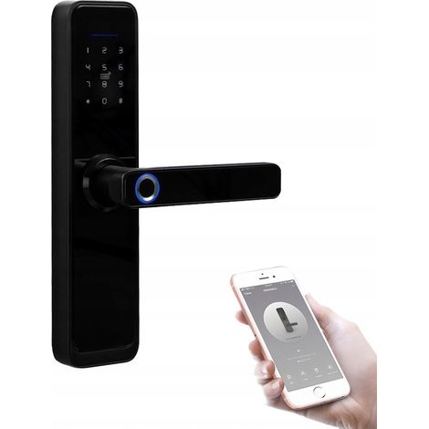 MANIGLIA PER SERRATURA ELETTRONICA CON CODICE + WiFi + RFID X2