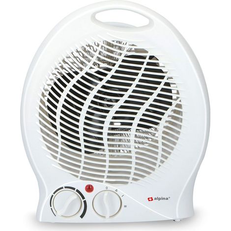 Chauffage Soufflant Électrique LQ801-2000W Air Chaud Froid Thermostat Réglable Protection Surchauffe Portable pour Bureau Chambre Camping Blanc (1/5)