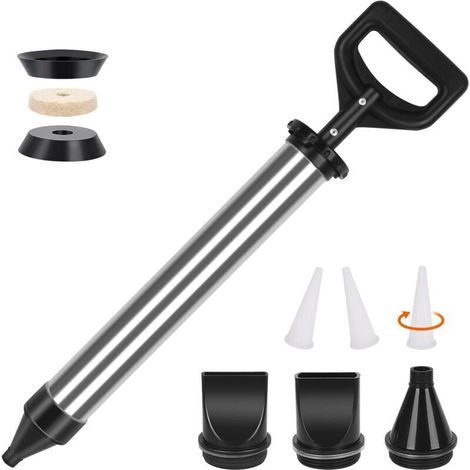 Grout gun for mortar - Stainless steel mortar pump, mortar syringe - Manual, with 4 nozzles Google (1/2)
