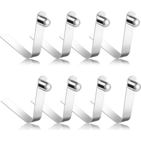Pince à ressort 8 pièces, pince à ressort en acier inoxydable, 6,5 mm (1/3)