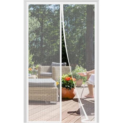 Zanzariera Magnetica per Balconi Finestre Bianca 220 x 140 cm (1/2)