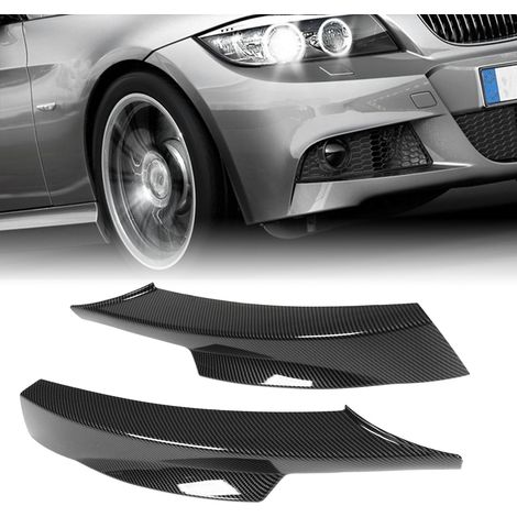 Frontstoßstangen-Diffusorlippe (ein Paar, links und rechts) für BMW 3er E90 M-Tech LCI 320i 330i 2009–2012, Carbonfaser-Optik (1/5)