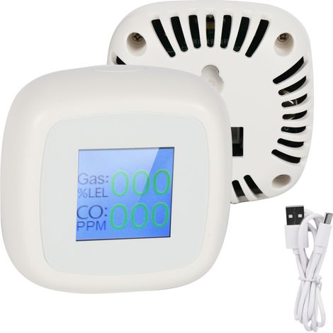 Detector de gas inteligente WiFi, detector de monóxido de carbono, detector de fugas de gas natural, versión estándar sin WiFi.