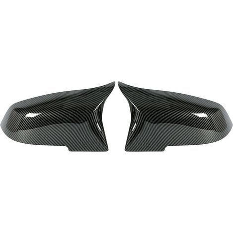 Couverture de RéTroviseur Bullhorn de Voiture Pour 1 2 3 4 X1 I3 Series F30 F20 E84 Couverture de RéTroviseur ExtéRieur En Fibre de Carbone (1/2)
