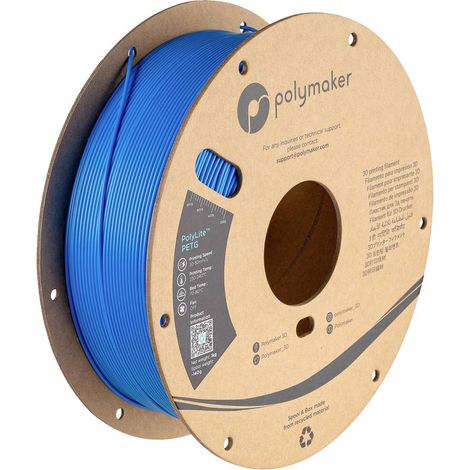 Polymaker PB01042 Filamento per stampante 3D PETG resistente al calore, Elevata resistenza alla trazione 1.75 mm 1000 g