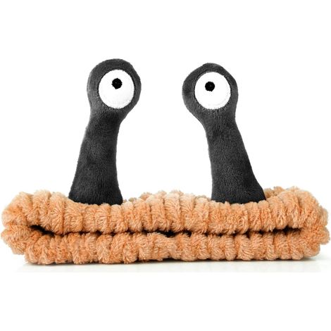 Bandeaux de cheveux pour femmes, bandeaux de cheveux amusants avec palmier et escargot, en polaire corail, bandeau élastique pour le maquillage, bandeau de cheveux amusant pour se laver le (1/5)