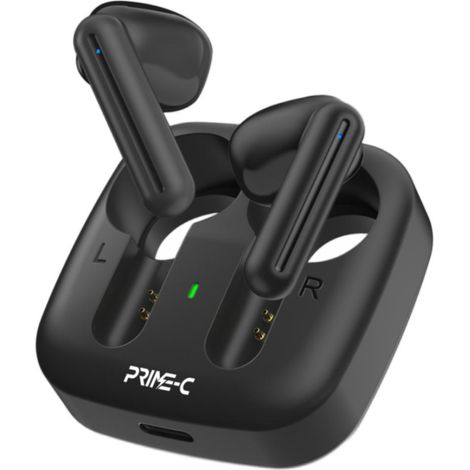 Fones de ouvido Bluetooth magnéticos vazados, com carregamento magnético e duração da bateria de 3 a 4 horas - Preto.