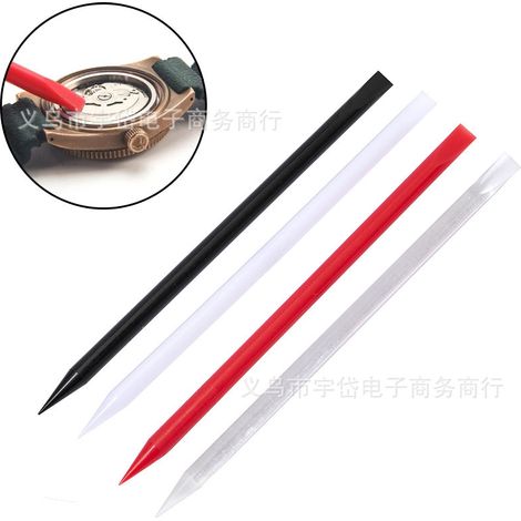 Glue stick for repairing clock movements, glue stick for removing repair residue from clock movements, auxiliary support stick for assembling clock movement parts, white glue stick (1 piece).