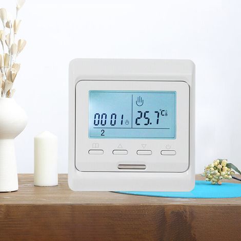 Thermostat intelligent WiFi compatible sans fil Thermostat d'ambiance pour chaudière à gaz, programmable, contrôleur de température (1/5)