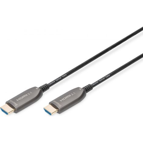 DIGITUS HDMI AOC Hybrid Glasfaser Anschlusskabel, Typ A M/M, 30m