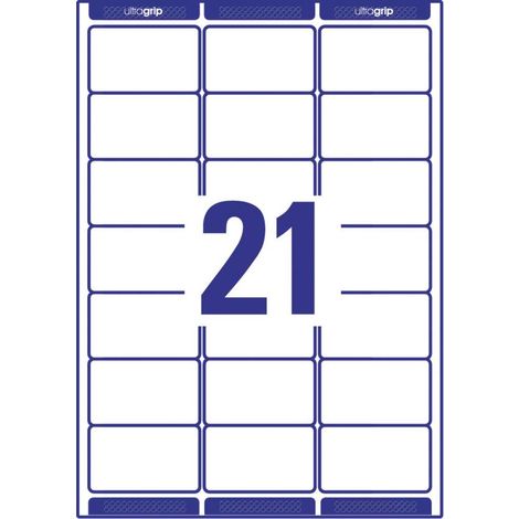 Avery Zweckform, L7160-100, 100 fogli, Etichette indirizzi per buste formato C6, 63,5 x 38,1 mm (1/5)