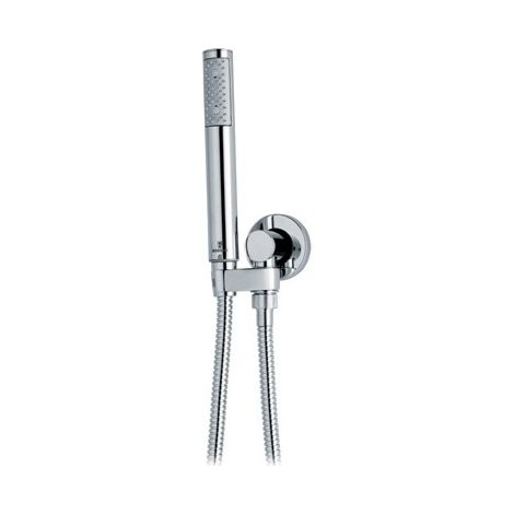 DUPLEX DOCCIA MOD. ZEN CON SUPPORTO INCASSO + FLEX OTTONE Cromo BOSSI