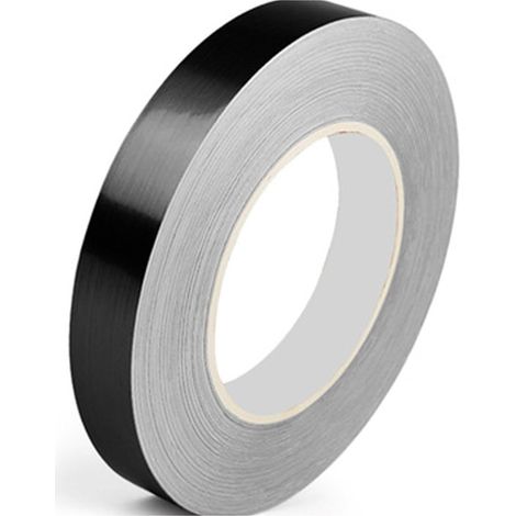 Ruban En Film 20 mm x 50 Mètres, Ruban Décoratif  Noir Brillant Adhésif Ruban Miroir Pour Détails Mur D'accent Arts Graphiques Bateau Murs (1/5)