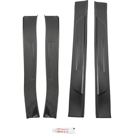 Car accessories suitable for 19-22 Tesla Model 3, built-in or external anti-kick door sill protectors - external door sill protectors (1/4)