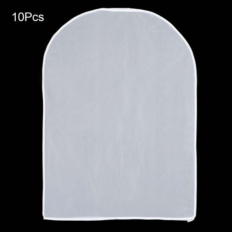 Sac de rangement anti-poussière pour vêtements, transparent et épais, lot de 10, 6080cm, convient aux t-shirts à manches courtes. (1/5)