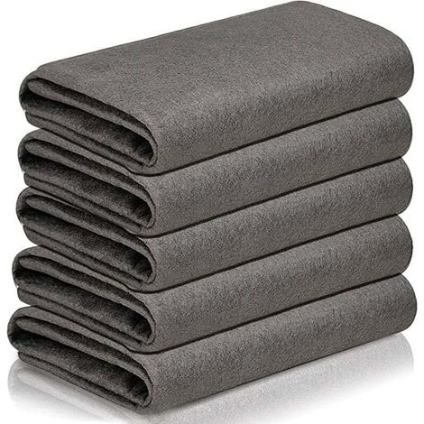 Chiffon de nettoyage magique épais, chiffon de nettoyage professionnel sans trace pour vitres, 5 chiffons de nettoyage de vitres réutilisables en microfibre (1/5)
