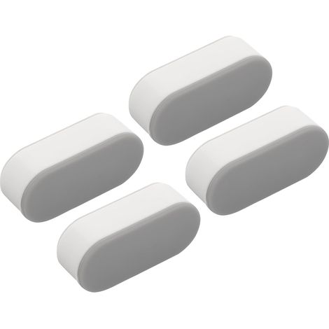 Butoirs de Siège de Toilette en Plastique Tampons Adhésifs (1/5)