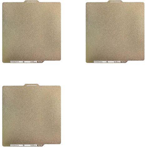3x Bambu Lab X1 P1S P1P Bauplatte PEI-Betttextur, doppelseitig, Federstahl, 257x257 mm, für Lab P1 3D-Drucker (1/5)