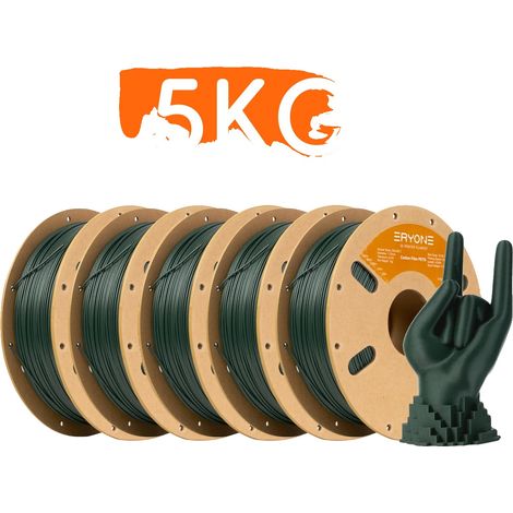 Filamento in fibra di carbonio per stampanti 3D, diametro 1,75 mm, elevata resistenza, verde oliva - 5 kg (1/2)