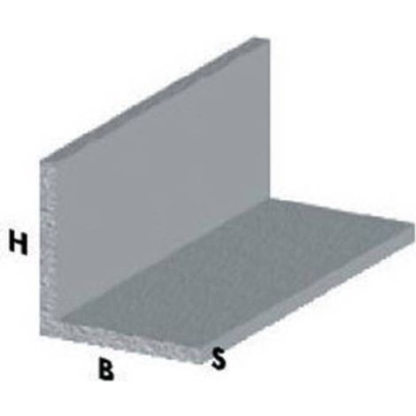 5 x PROFILO ARGENTO H.100 CM ANGOLARE 30X30X1 MM