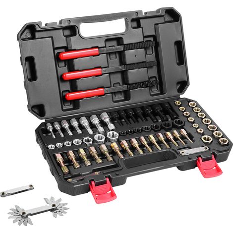 Mophorn 61-teiliges Gewindefräser-Set, wärmebehandelter Stahl, für Mechaniker und Heimwerker